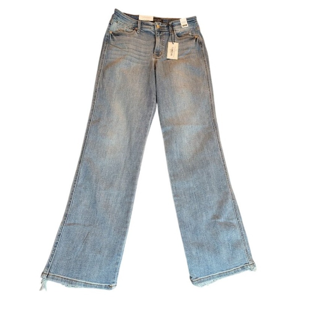 Judy Blue The Avery Dad Jean High Rise Light Wash Denim Women's Size 7‎ 28 NEW
